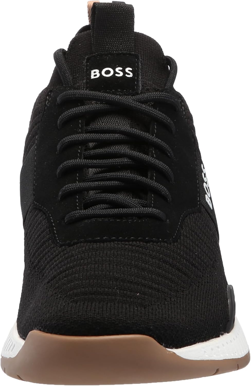 Мужские структурированные трикотажные кроссовки-носки BOSS для бега Hugo Boss, Dark Coal — фото 2