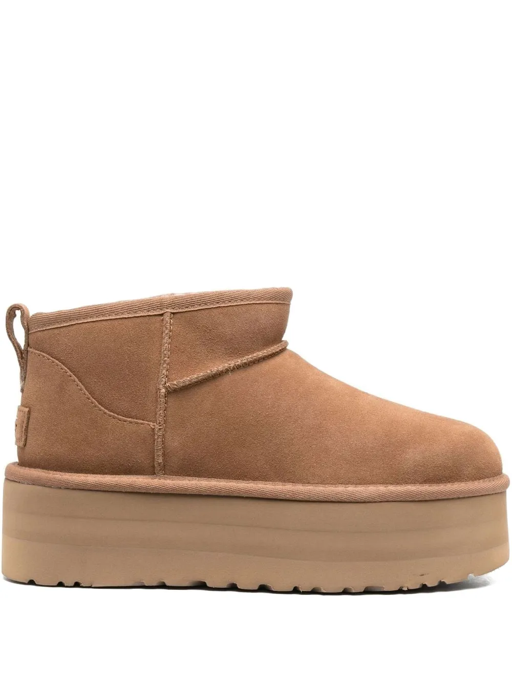 Мини-ботинки на платформе 50 мм Ugg, коричневый