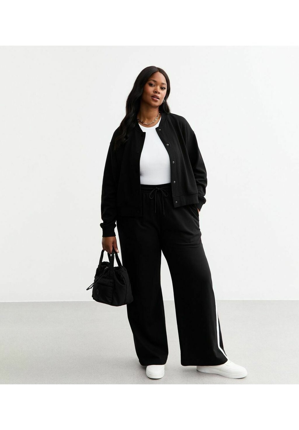 

Куртка-бомбер CURVES LONG SLEEVE New Look Curves, черный