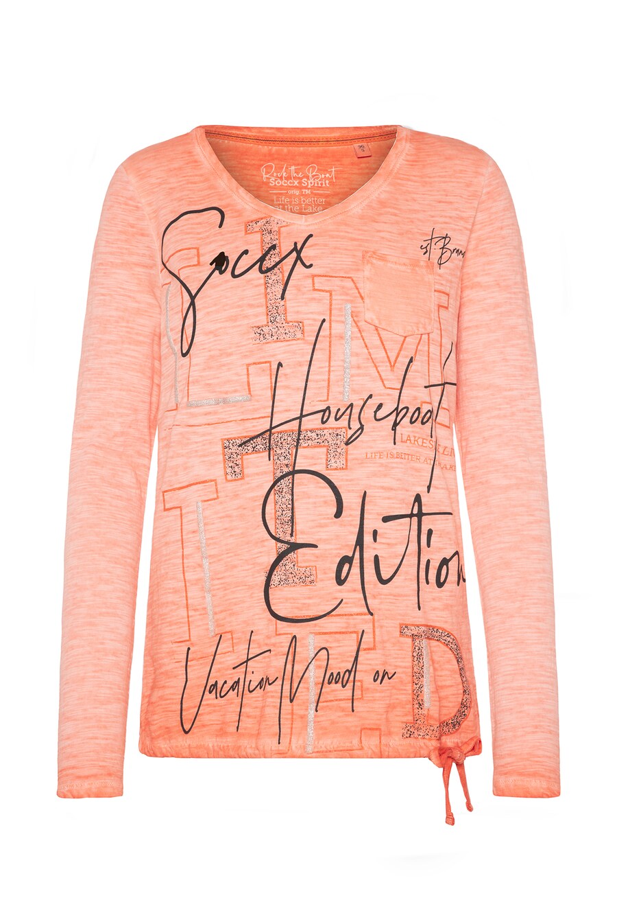 

Рубашка Soccx Rock the Boat, цвет mottled orange
