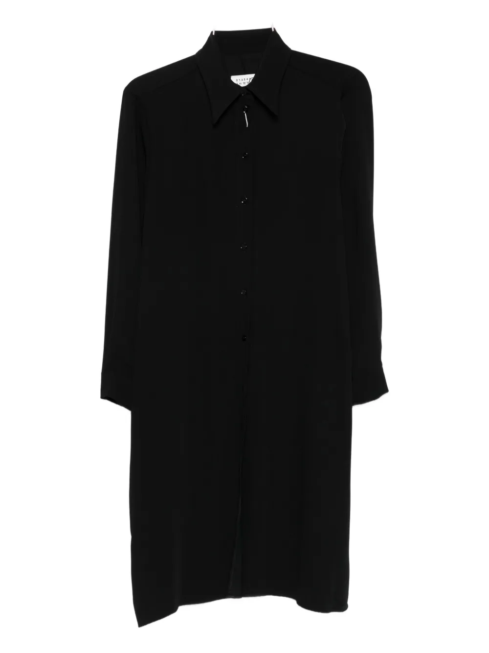 

Длинная рубашка с длинными рукавами MM6 Maison Margiela, черный