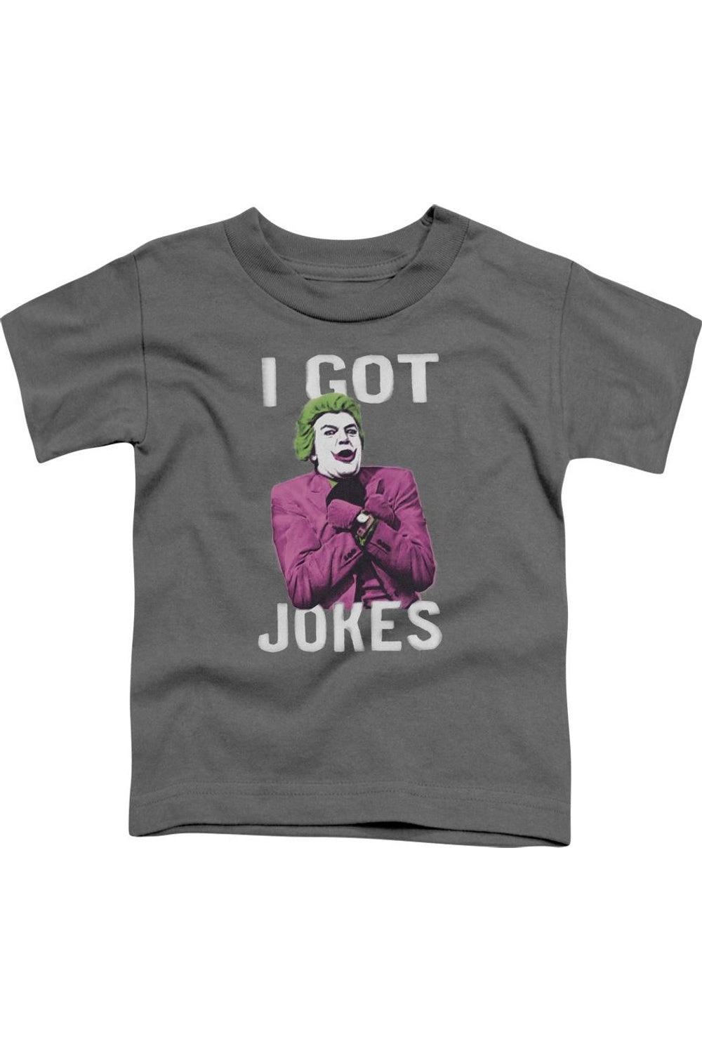 

Футболка с коротким рукавом для детей Batman Classic TV "Got Jokes" Gildan, Charcoal