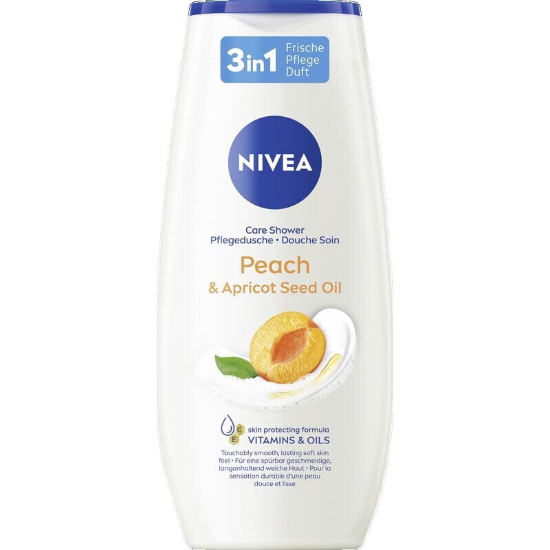 

Питательный душ с маслом персиковых и абрикосовых косточек NIVEA, 250 ml