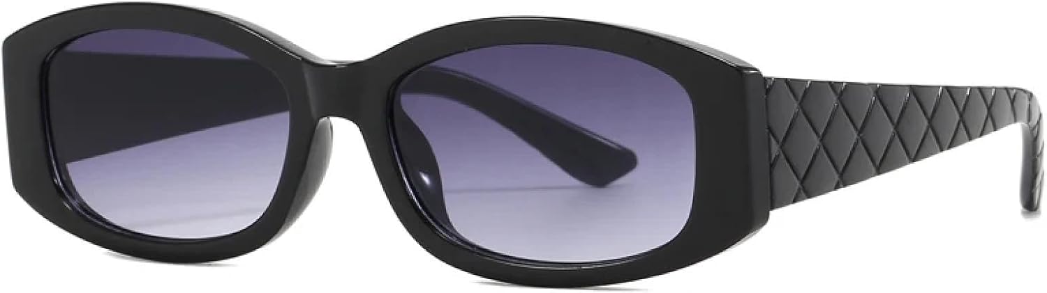 

Солнцезащитные очки с защитой от УФ-излучения UV400 | Овальные, в стиле панк | Для женщин и мужчин, для занятий спортом на открытом воздухе и вождения DSVIGF, Black Gradient Grey