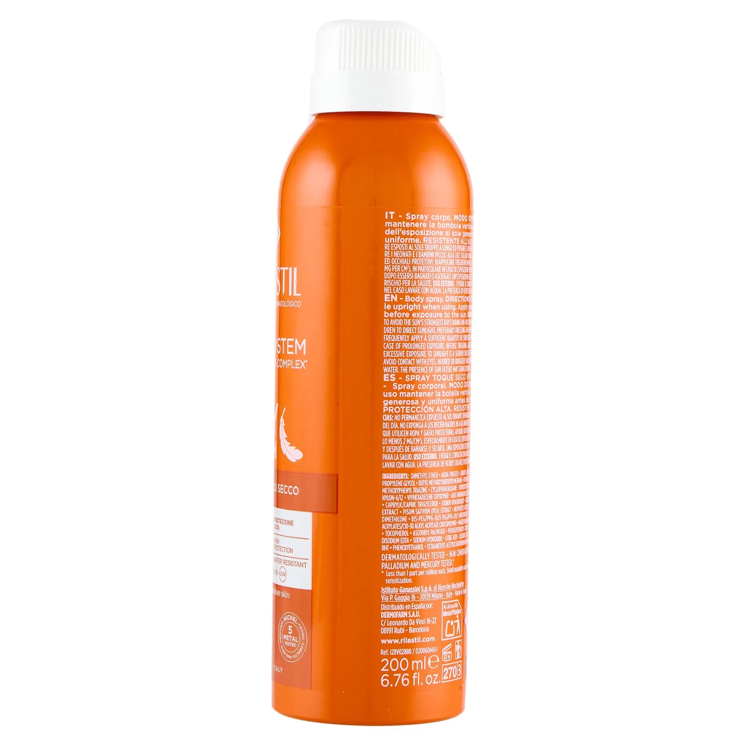 Солнцезащитный спрей Rilastil Sun System Dry Touch SPF50+ для чувствительной кожи, 200 мл Rilastil — фото 3