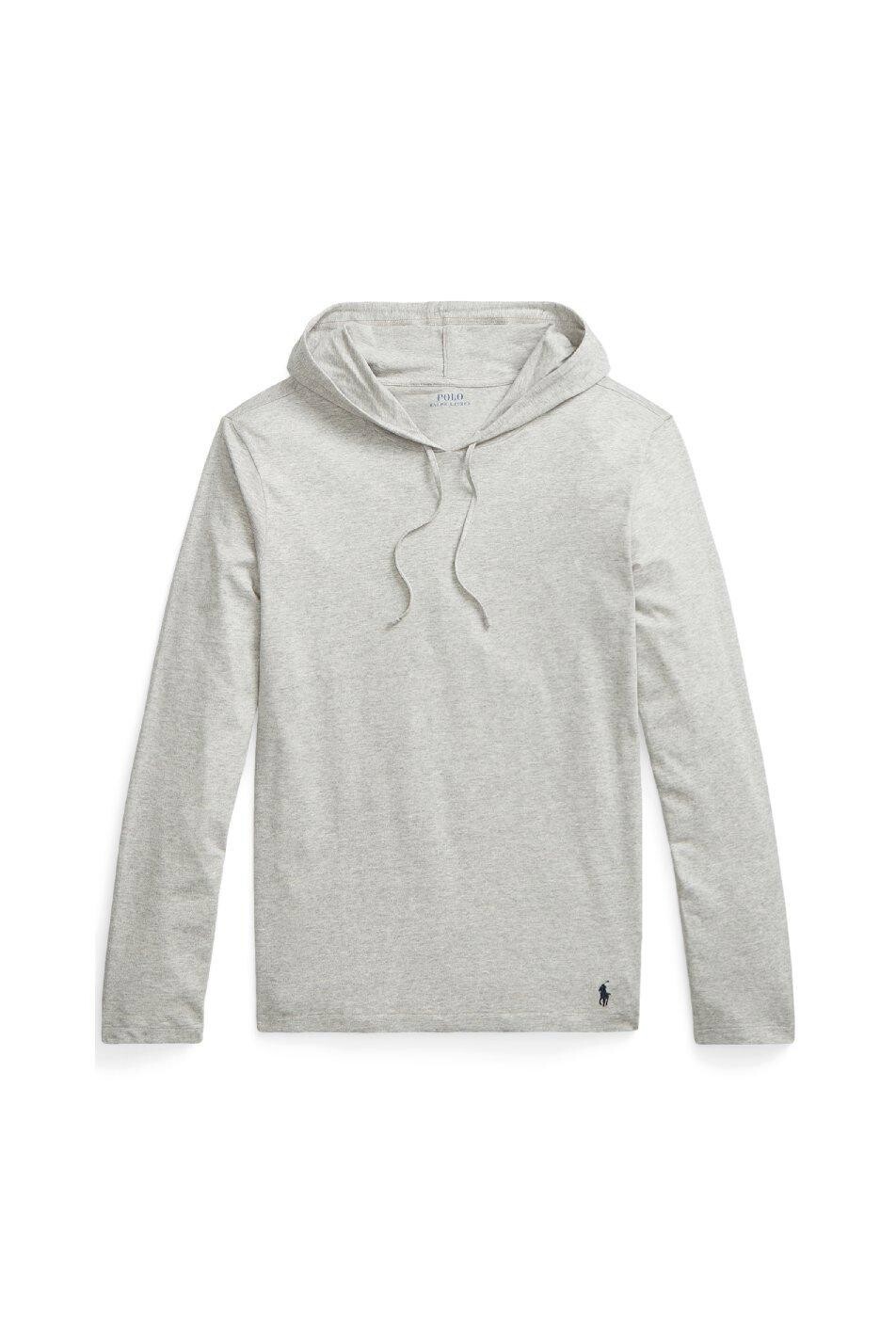 

Мужская футболка из хлопкового джерси с капюшоном Polo Ralph Lauren, серый