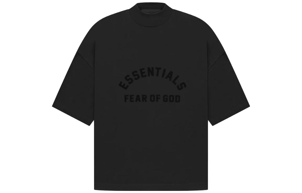 

Футболка с воротником-стойкой и логотипом Arch Fear Of God Essentials, Jet Black