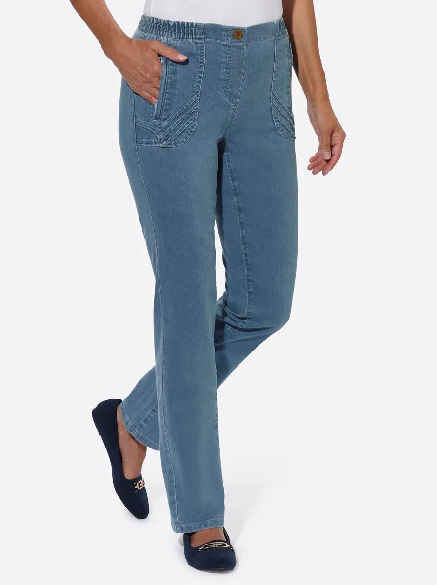 

Джинсы без застежки Classic Basics (1 шт.), цвет Blue-Bleached