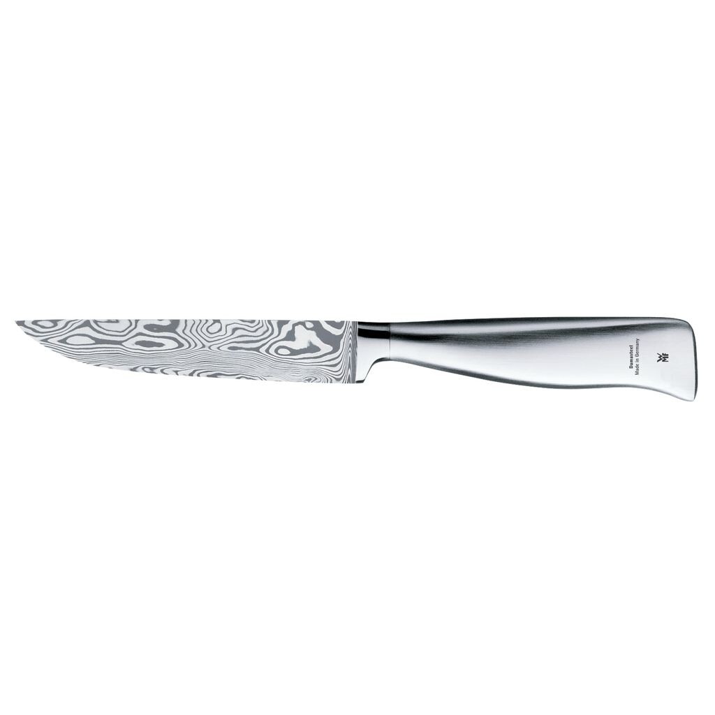 

Нож WMF Grand Gourmet Damascus, универсальный нож 23 см, Производство Германия, Дамасская сталь 120 слоев, Performance Cut, деревянный футляр, лезвие 11 см