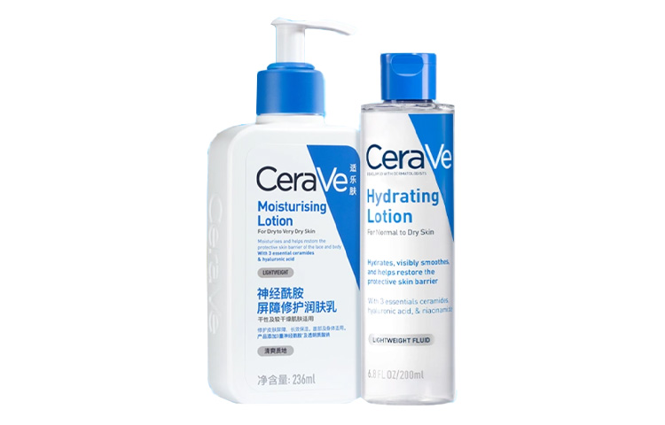 

CeraVe Комплект для ухода за кожей Ivory Combination, увлажняющий, восстанавливающий, двухкомпонентный набор