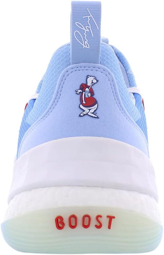 Кроссовки adidas Trae Young 1 для мужчин, белый/красный/голубой/светло-голубой/ярко-красный — фото 3