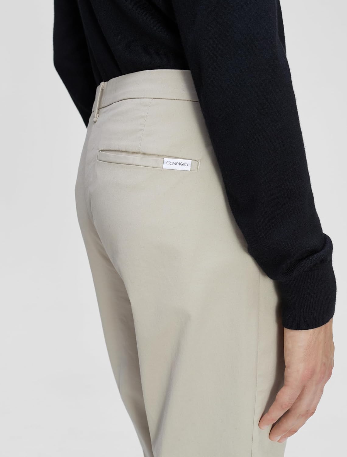 Мужские облегающие брюки-чинос Calvin Klein Infinite Flex, Plaza Taupe — фото 4