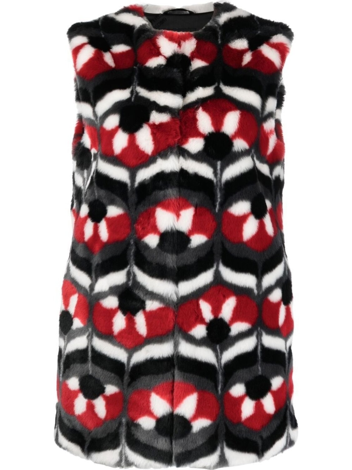 

Boutique Moschino жилет из искусственного меха, черный