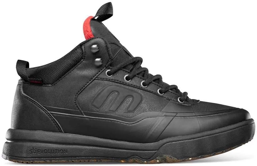 Мужские зимние скейтбордистские кроссовки Etnies Jermey Jones средней высоты, Black Rubber — фото 4