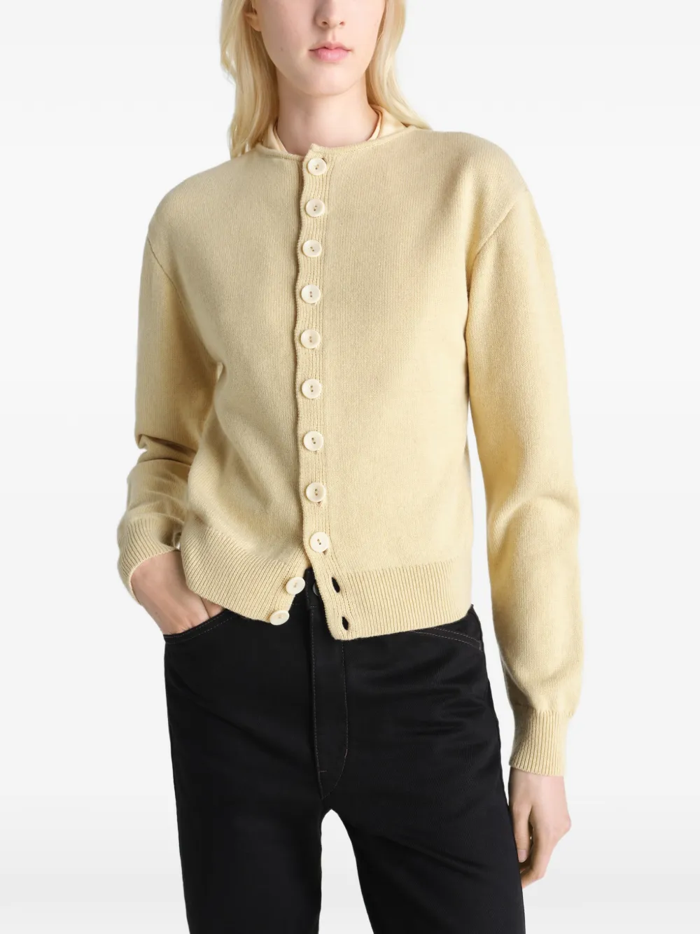 

Кардиган на пуговицах, двусторонний Lemaire, бежевый