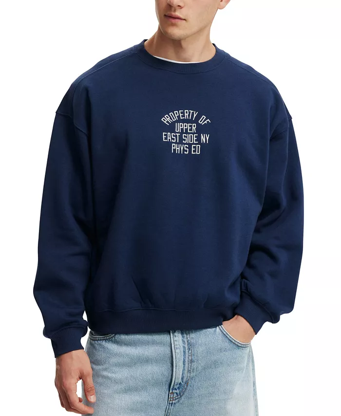 

Мужской худи Box Fit с принтом COTTON ON, синий