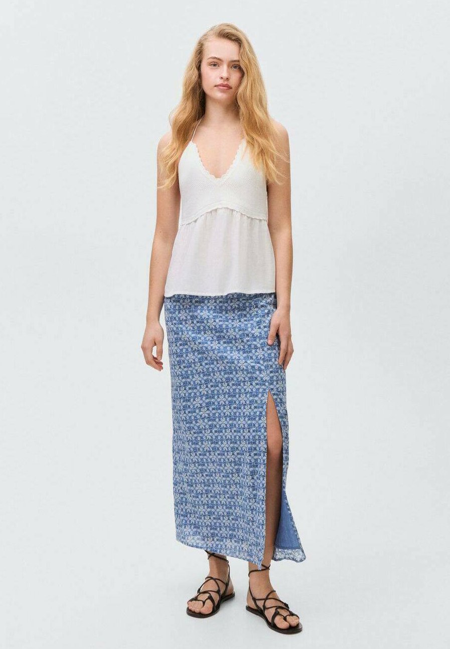 

Длинная юбка ADELFAF Mango Kids, цвет Bleu Marine Foncé
