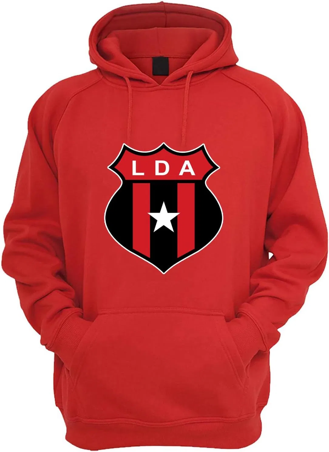 Generic Толстовка Alajuelense с капюшоном для мужчин, цвет черный, серый, красный