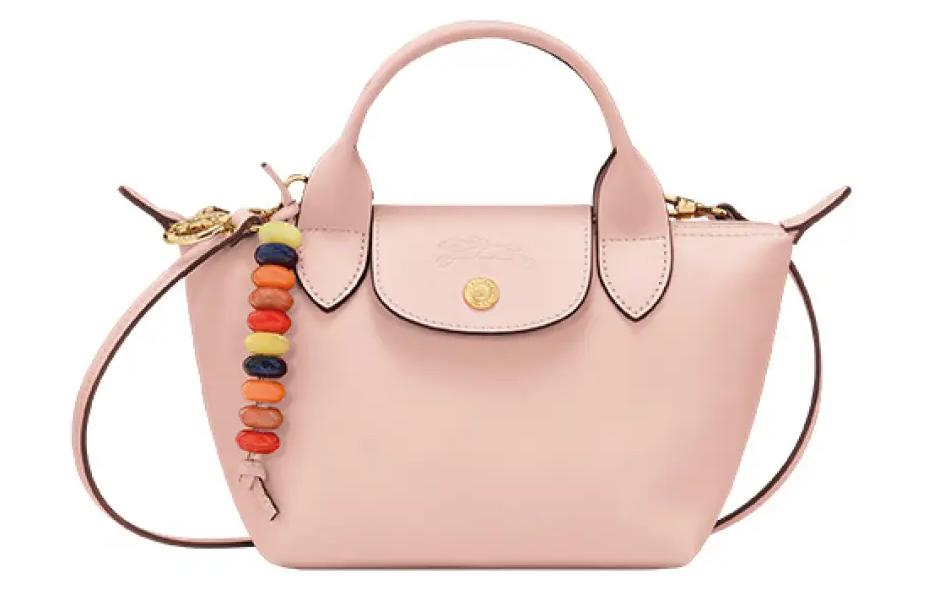 

LONGCHAMP Портативная сумка через плечо Le Pliage Xtra из коровьей кожи, унисекс, розового цвета