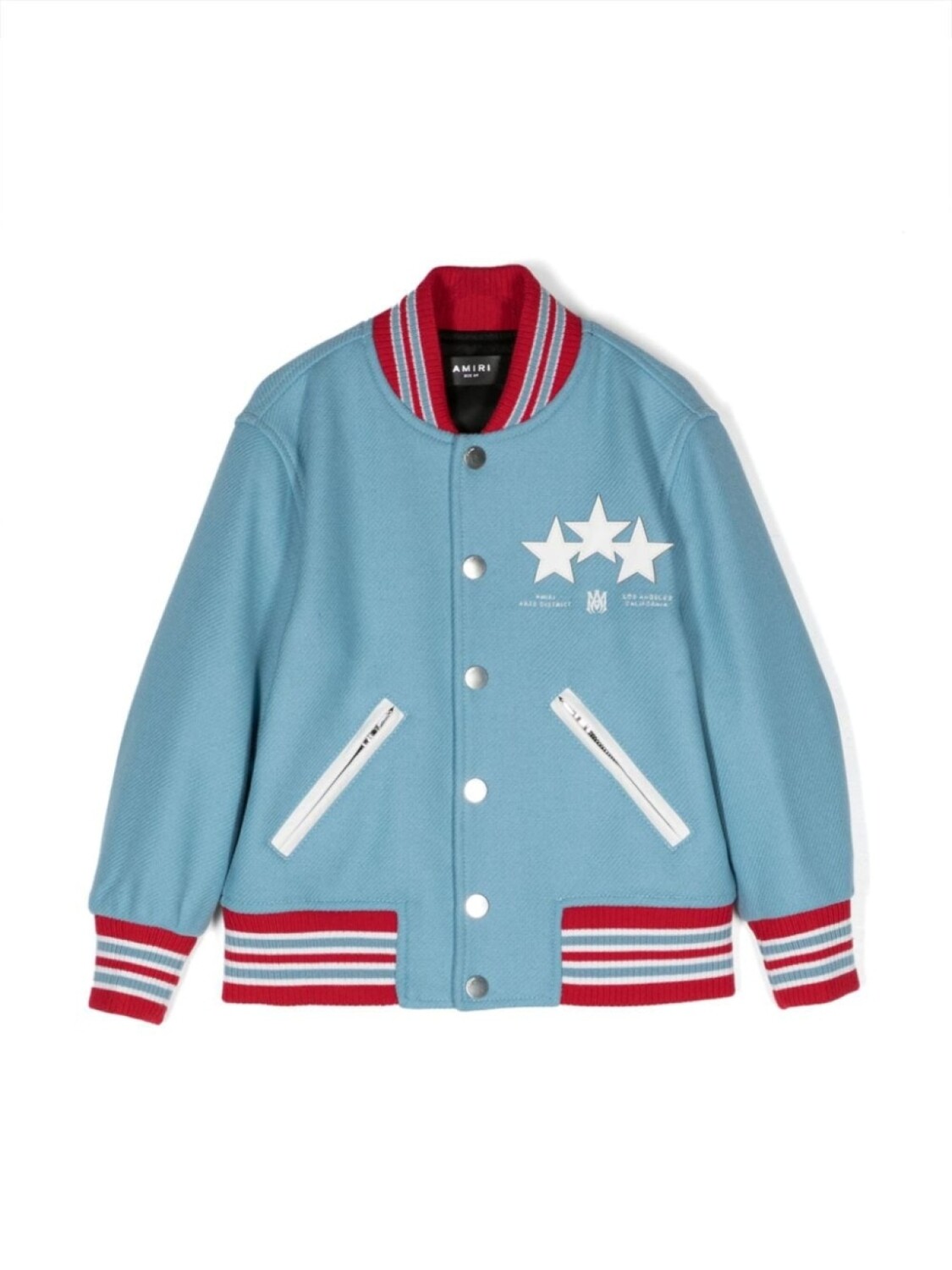 

AMIRI KIDS бомбер Star Varsity с вышитым логотипом, синий