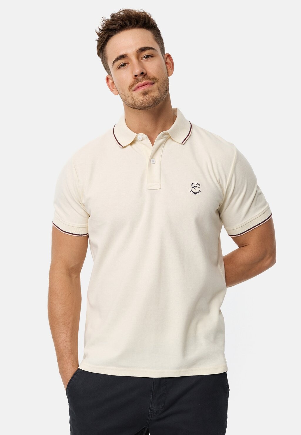 

Рубашка-поло WALLO INDICODE JEANS, цвет white asparagus