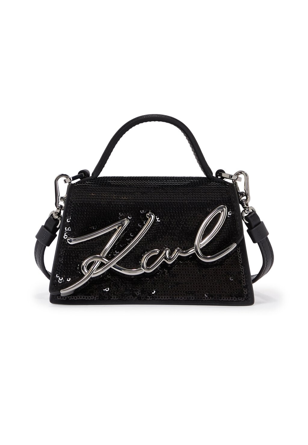 

Сумка через плечо NANO SIGNATURE SEQUIN KARL LAGERFELD, черный