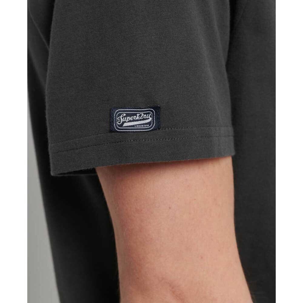 Футболка Superdry Classic Vintage Logo Heritage, серый — фото 3