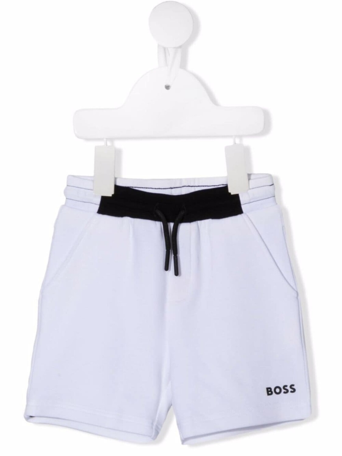 

BOSS Kidswear шорты с кулиской и логотипом, белый
