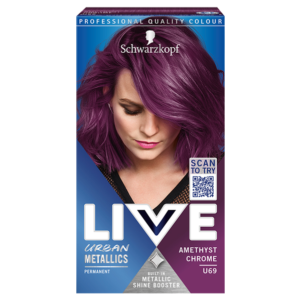 

Краска для волос U69 аметист-хром, 1 упаковка. Live Urban metallics, цвет u69 amethyst chrome