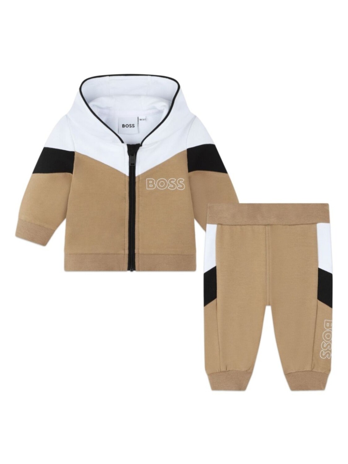

BOSS Kidswear спортивный костюм с логотипом, нейтральный цвет