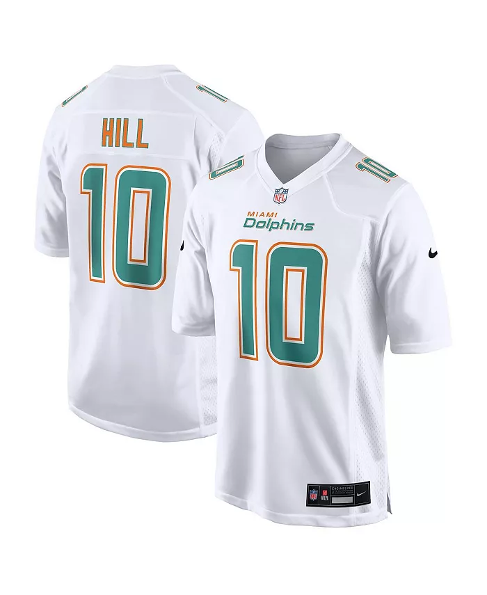 

Мужская модная игровая футболка Tyreek Hill белого цвета Miami Dolphins Nike