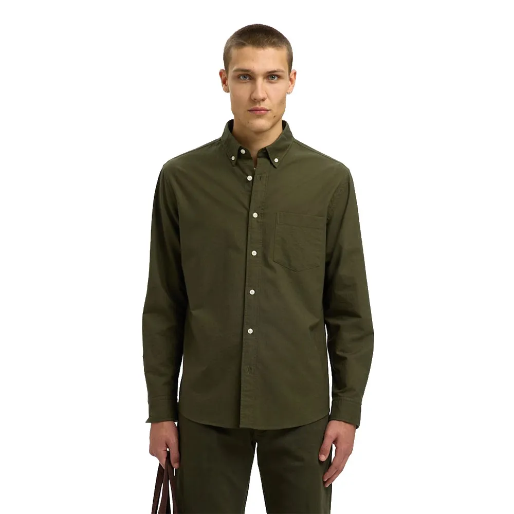 

Рубашка Selected Regrick Oxford Flex, зеленый