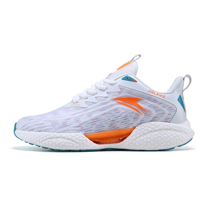 

Kinglake Низкие беговые кроссовки унисекс бело-оранжевые, цвет White Orange