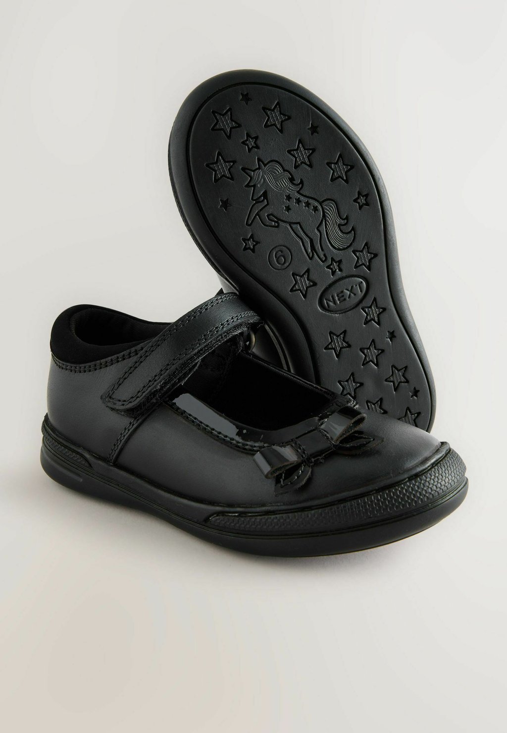 Балетки с ремешком на щиколотке Baby shoes Next, черный — фото 2