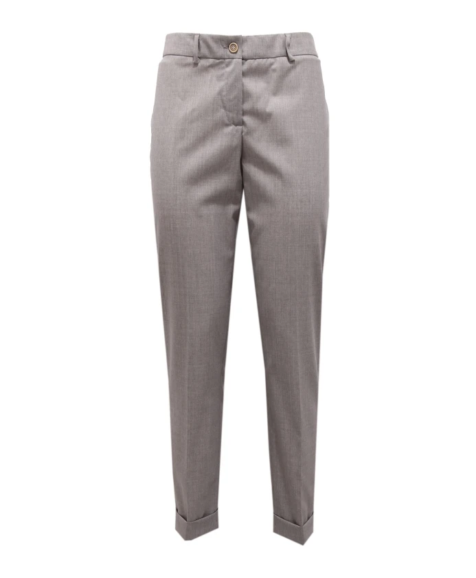 

Светло-Серые элегантные шерстяные брюки Fabiana Filippi, серый