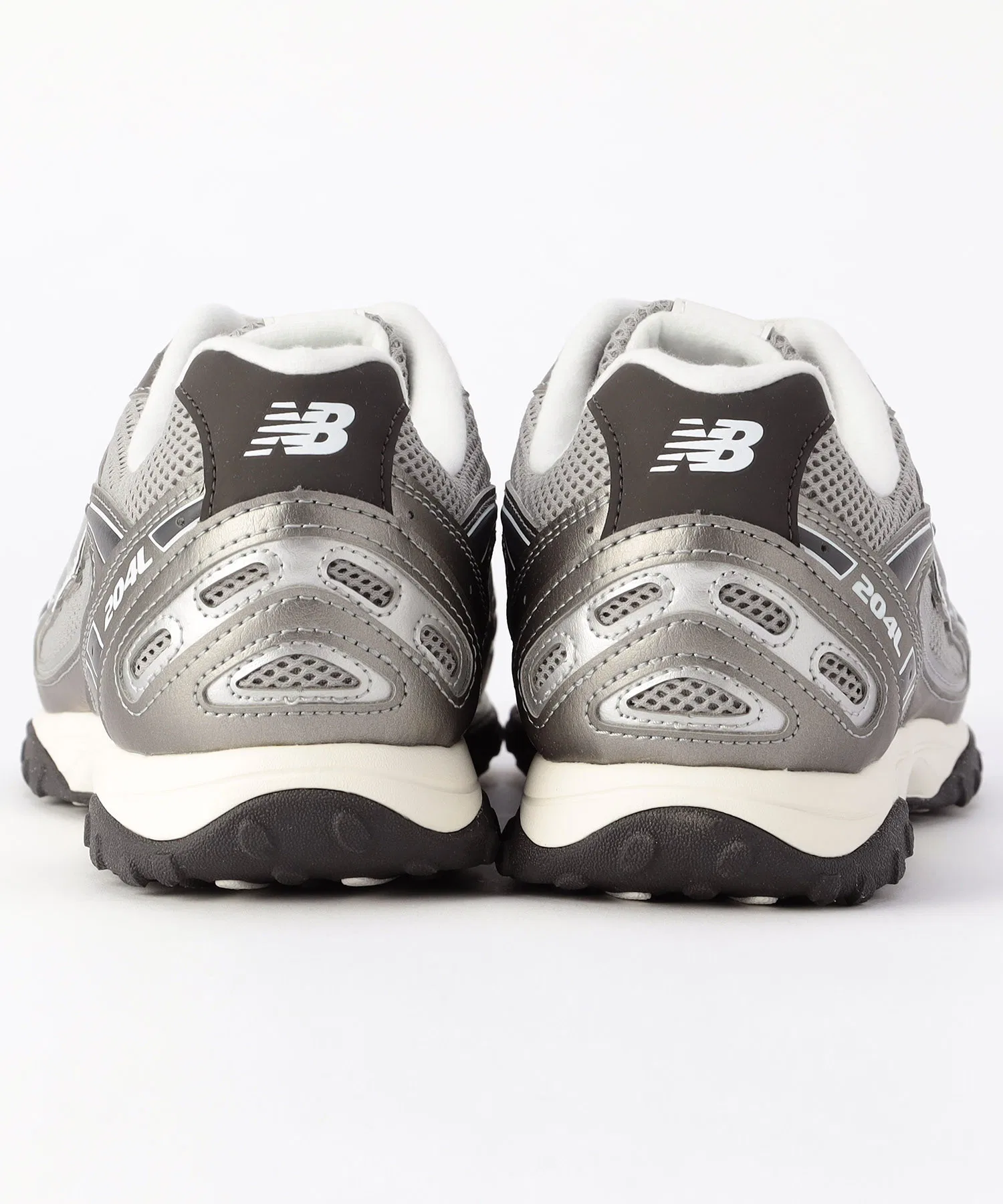 Мужские кроссовки New Balance U204L серебряные — фото 4
