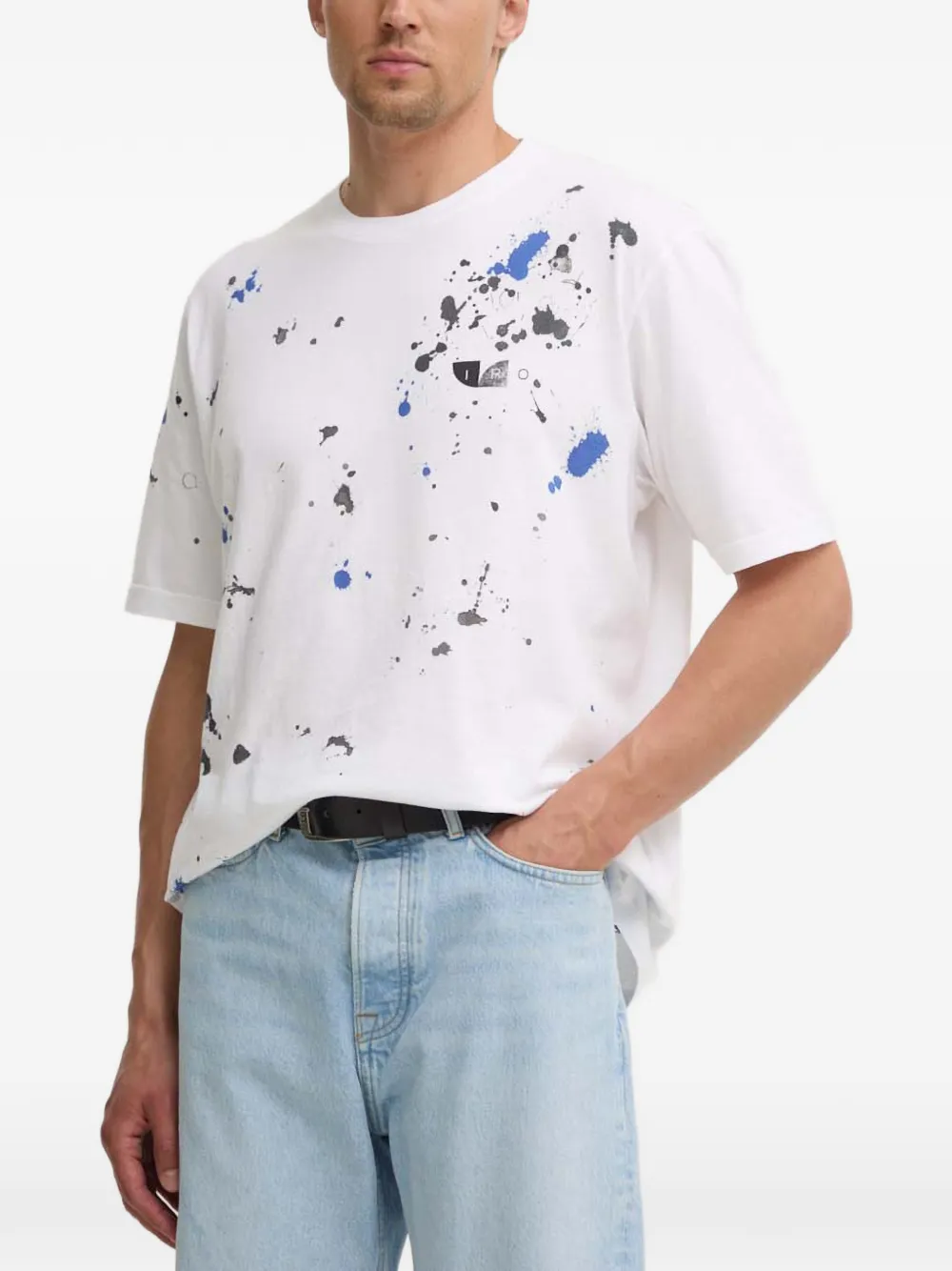 

Футболка с принтом в стиле «брызги» от Emilio Iro, белый