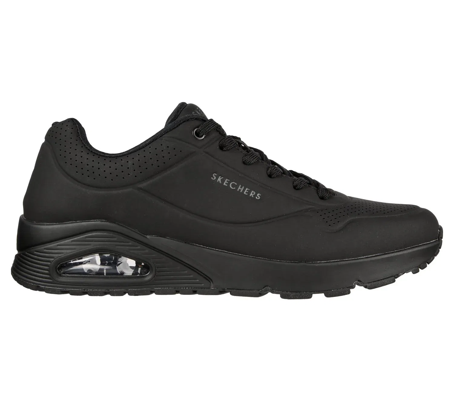 Skechers Мужские кроссовки Uno Stand On Air черного цвета — фото 3