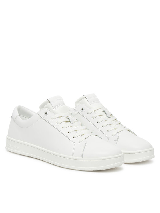 Кроссовки Low Top Lace Up Lth HM0HM01971 Calvin Klein, белый — фото 2