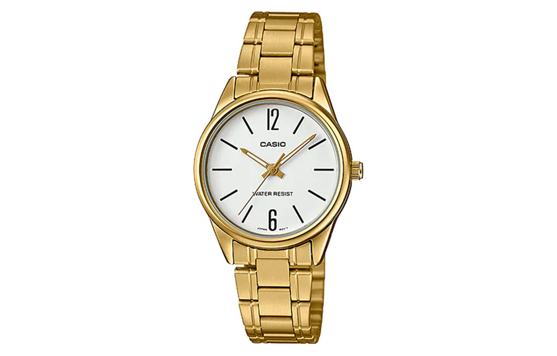 

CASIO Часы Women's Standard Series White Watch LTP-V005G-7B, White Dial