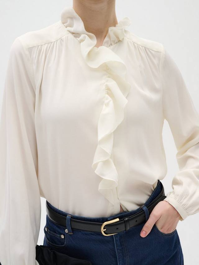 

Футболка Videnza с рюшами InWear, Whisper White