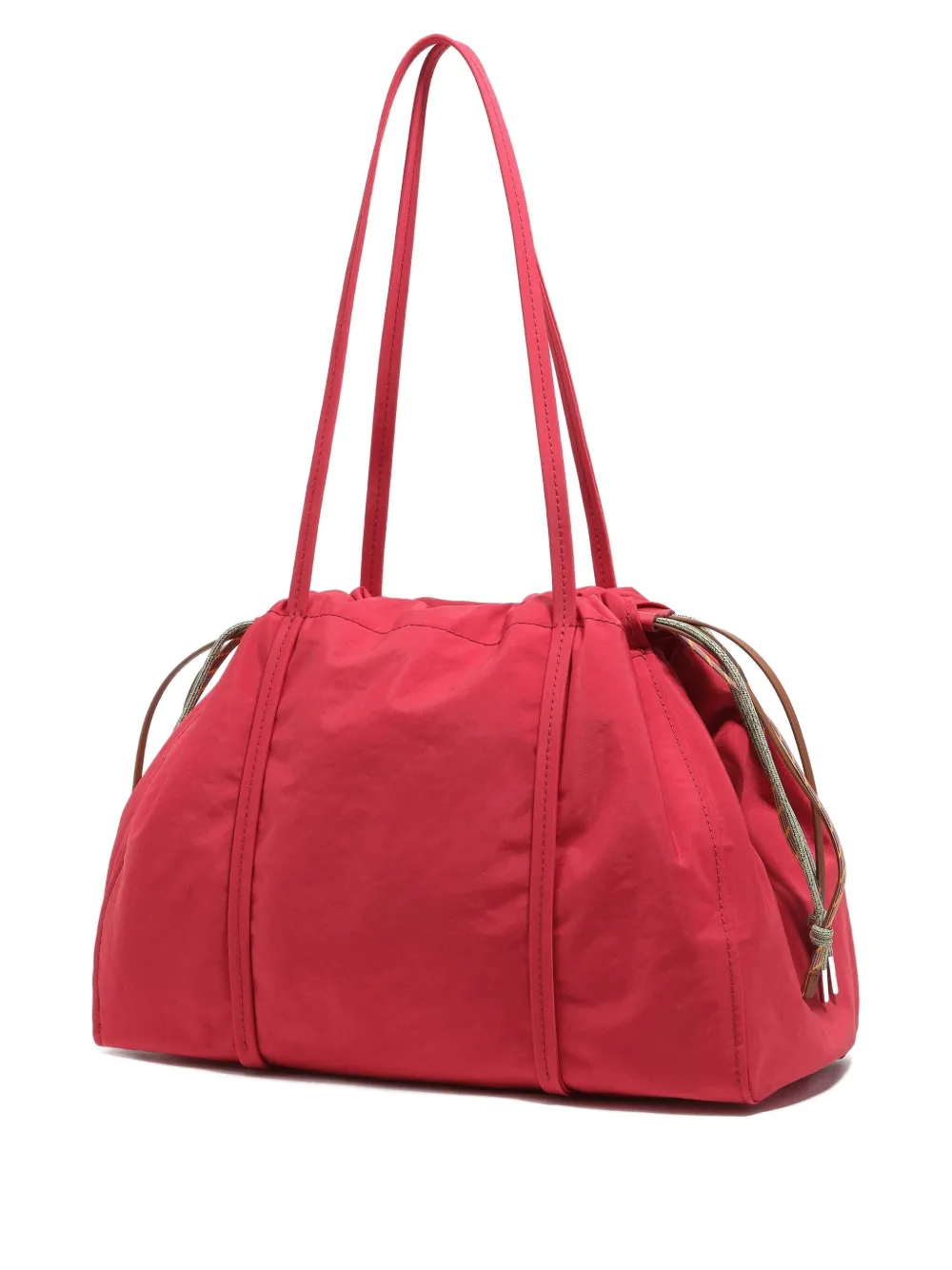 

Сумка-шоппер с нашивкой-логотипом и кулиской Bimba y Lola, красный