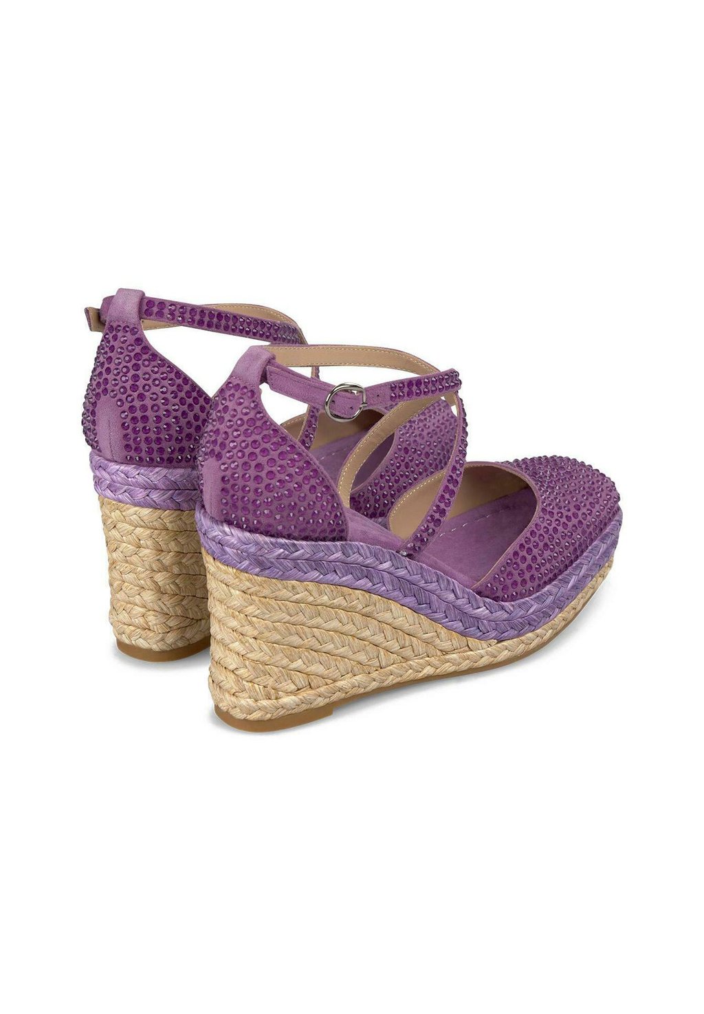 Босоножки на платформе CON PUNTERA REDONDEADA Y CIERRE CON HEBILLA - Platform heels Alma en Pena, фиолетовый — фото 4