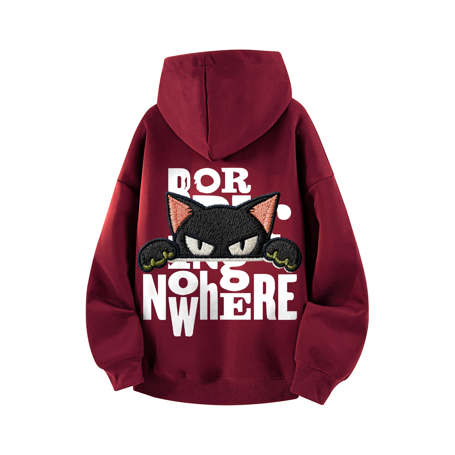 

Толстовка Unisex Hooded Moderate Heavyweight HUANQIU, burgundy