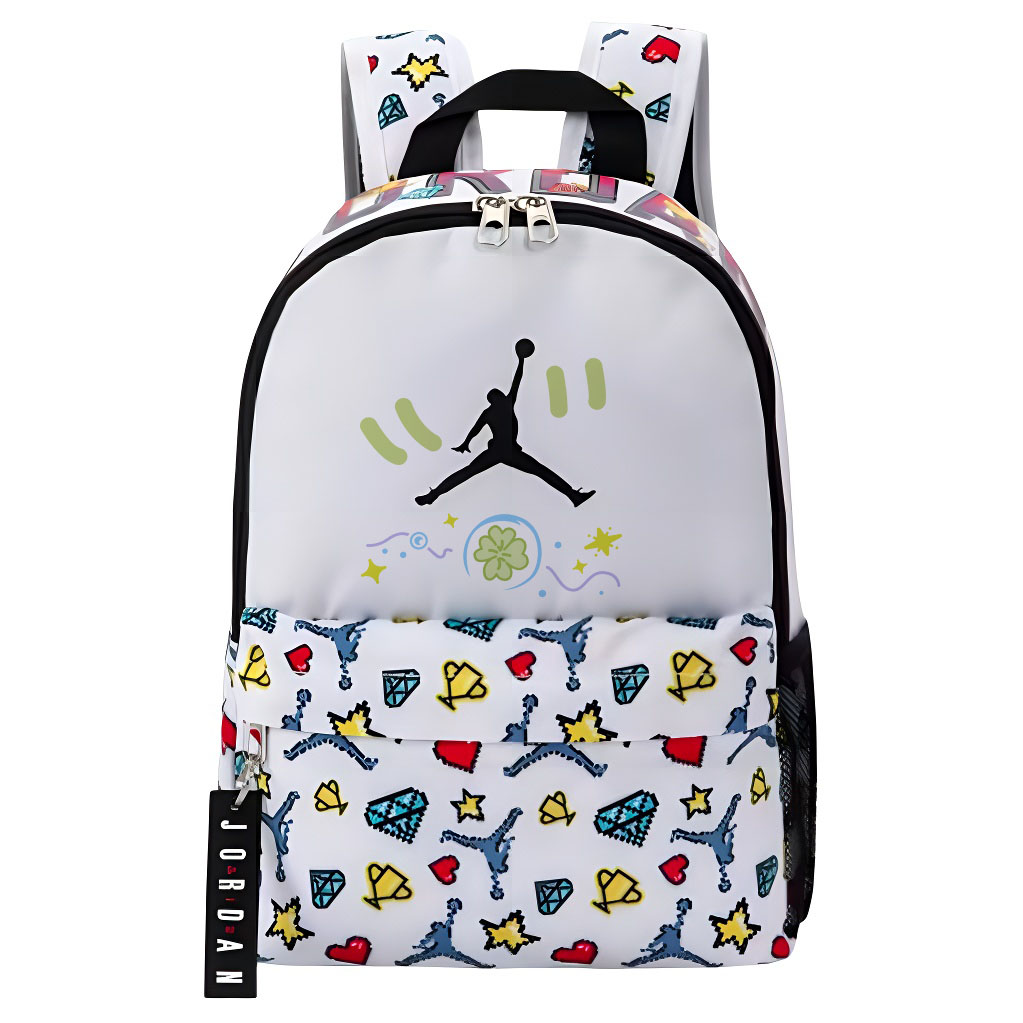 

Jordan Полиэстеровый рюкзак женский белый, Green Leaf