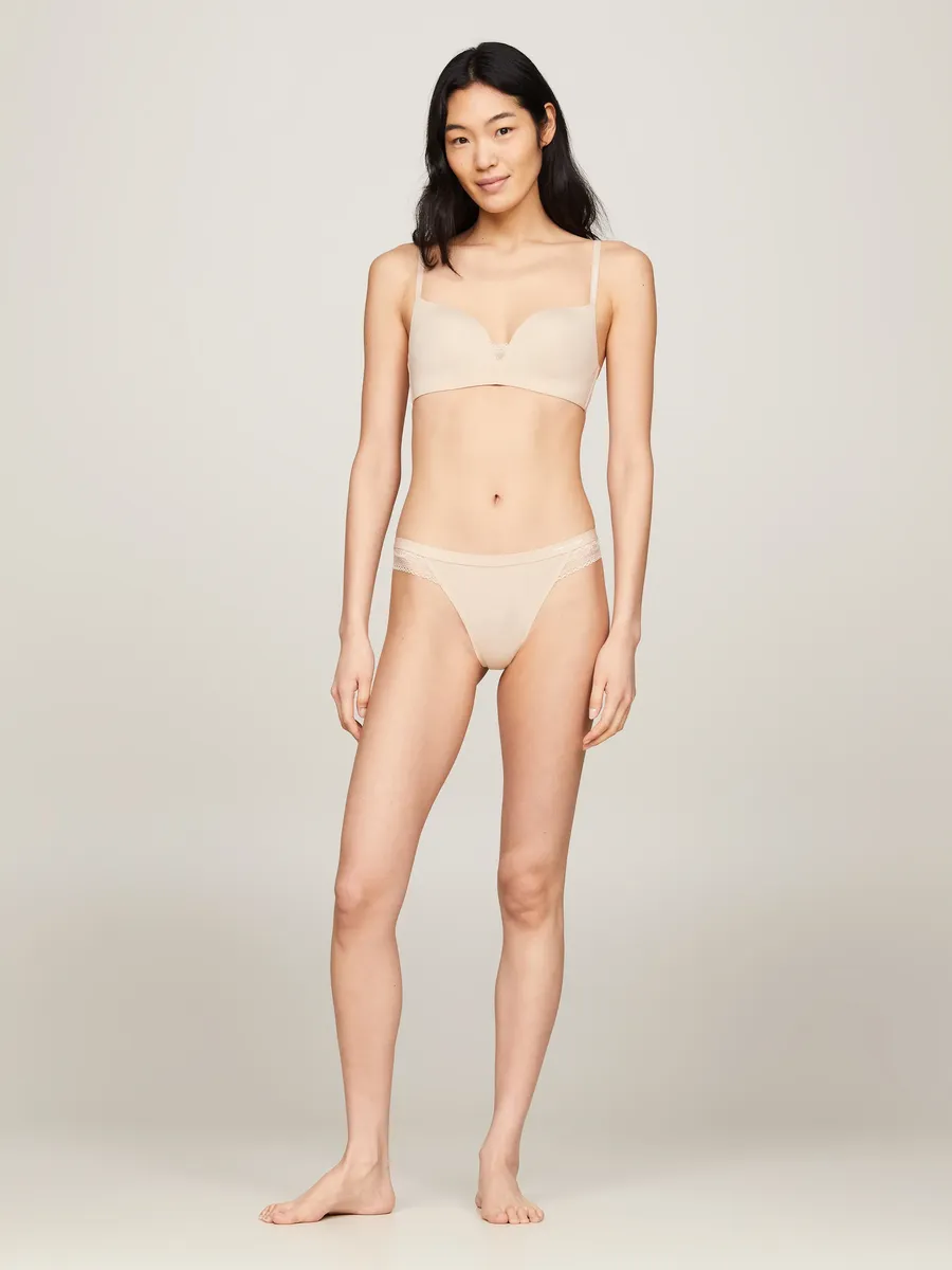 Бюстгальтер пуш-ап Tommy Hilfiger Underwear "WIRELESS PUSH UP", с кружевом и регулируемыми бретелями, цвет Misty Blush — фото 4