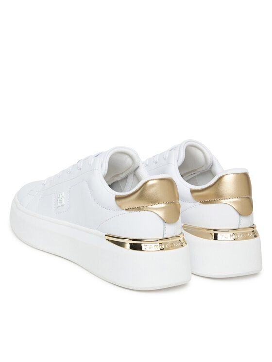 Кроссовки Chic Platform Gold FW0FW08817 Tommy Hilfiger, белый — фото 3