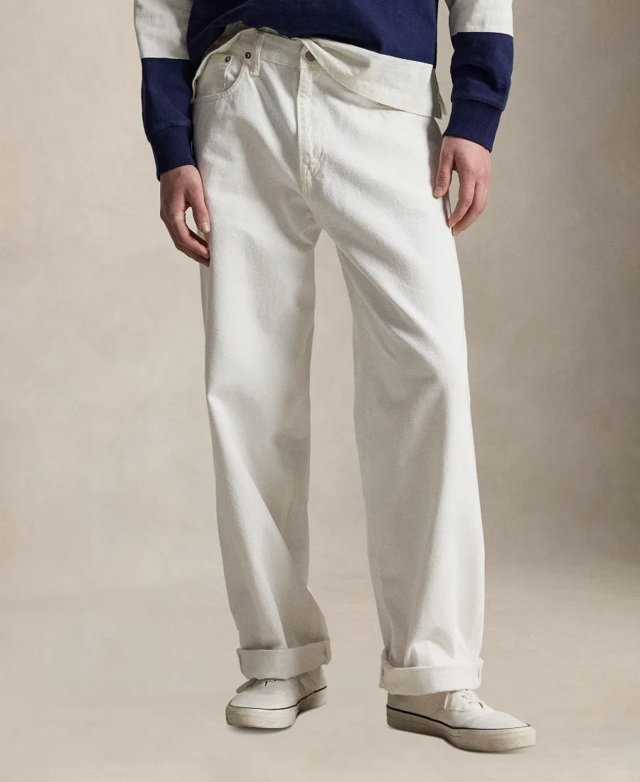 Мужские джинсы Rivington Relaxed Polo Ralph Lauren, белый