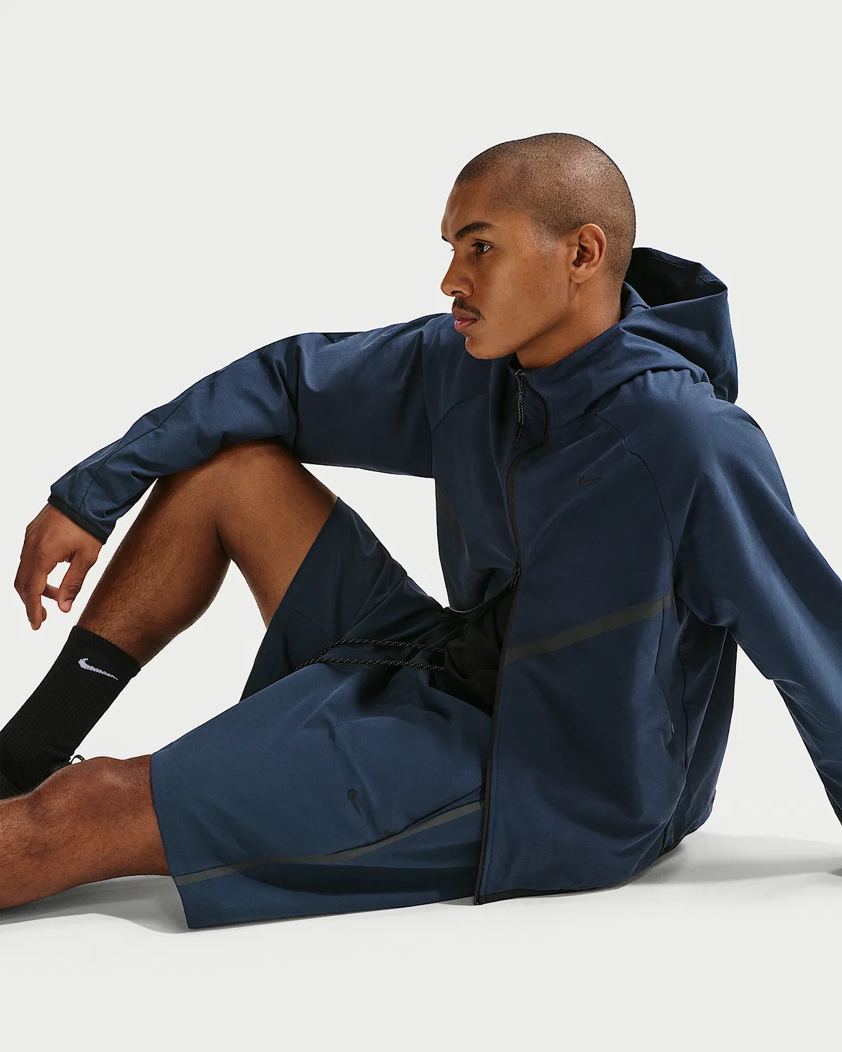Мужские шорты Nike Tech Dri-FIT Shori Knit, Obsidian/Black — фото 4