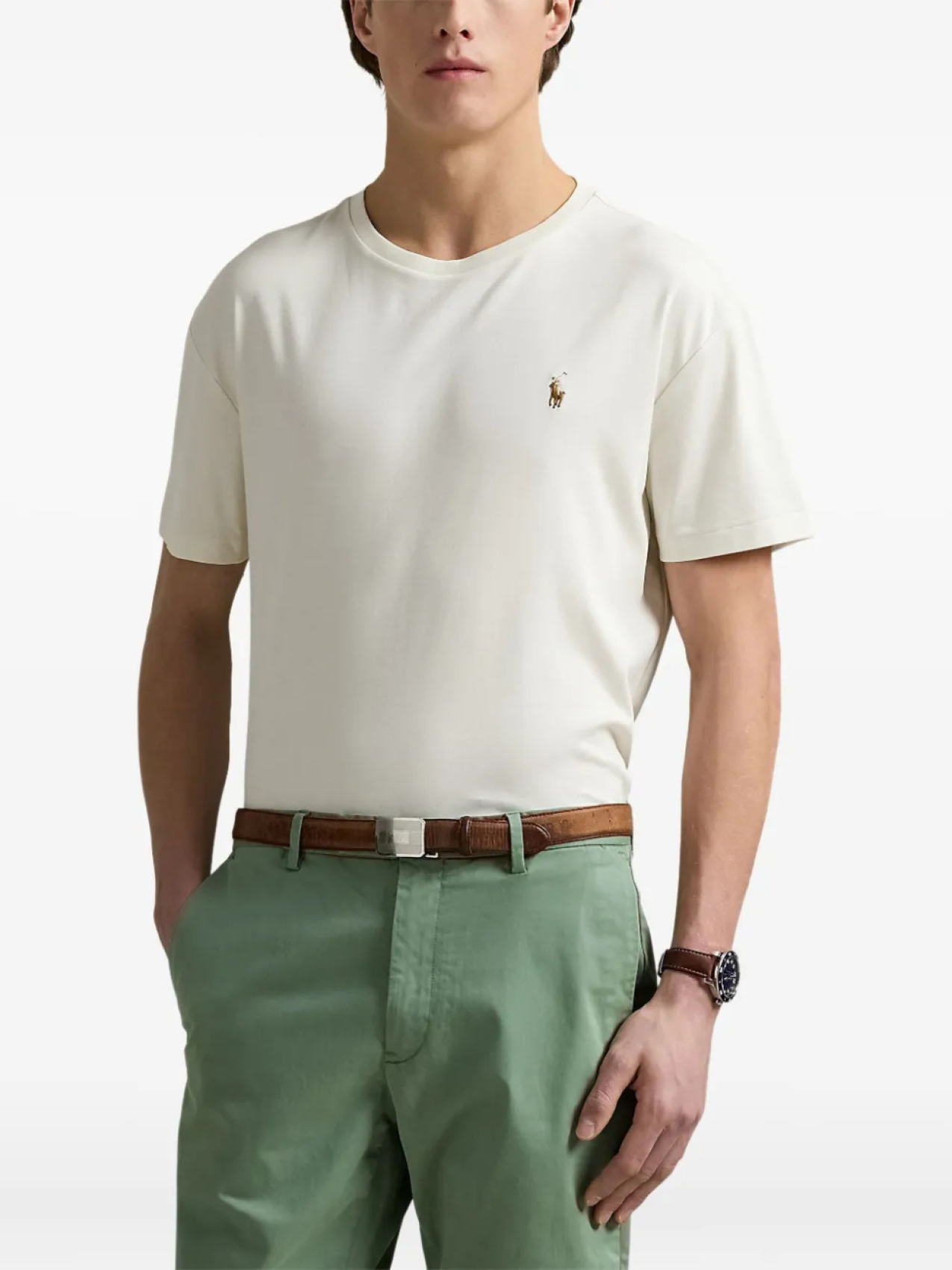 Polo Ralph Lauren футболка с круглым вырезом, белый — фото 2